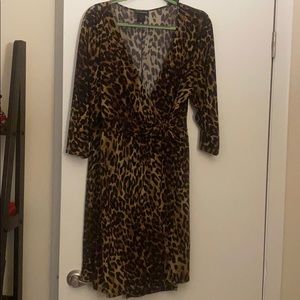 Lane Bryant Leopard print wrap dress 18/20